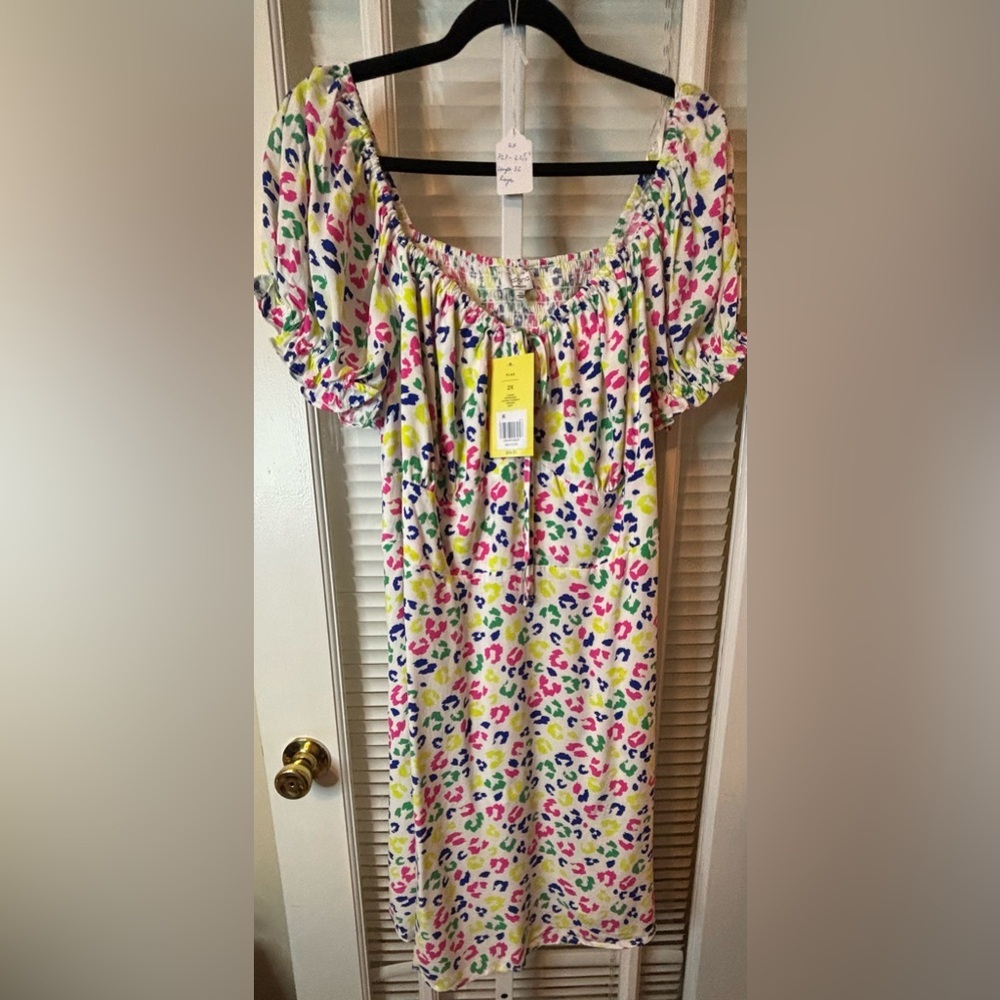 Cabana Leopard Rainbow Sundress - Picture 2 of 11